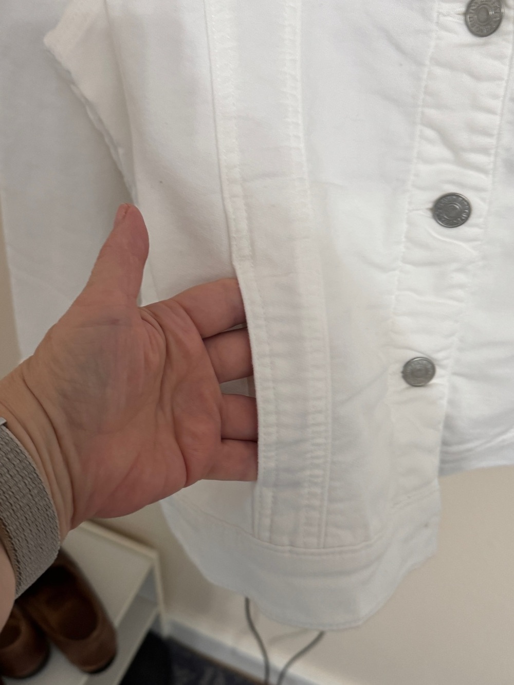 Buffalo David Bitton White and Blue French terri Denim Jacket Duo - Picture 4 of 8